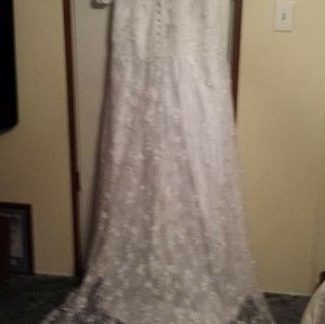 Custom made wedding  gown